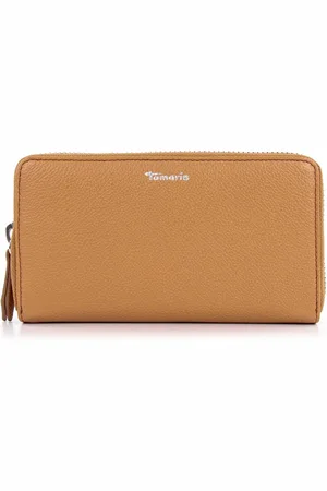 Tamaris Leren Portemonnee Amanda Zip Around Wallet Lichtbruin