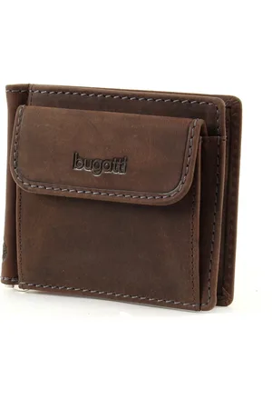 Bugatti Leren Portemonnee Hunter Dollarclip 8CC Bruine