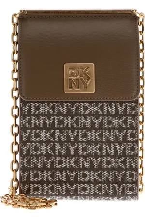 DKNY Schoudertas Telefoontasje Mona Phone Crossbody Bag Lichtbruin