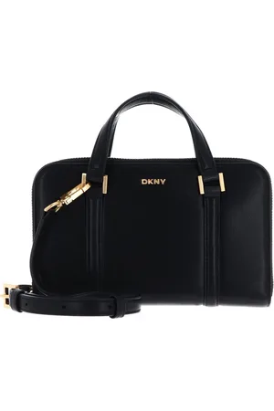 DKNY Leren Handtas Schoudertas Aggie Handbag Zwart
