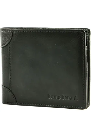 Bruno Banani Leren Portemonnee Wallet Zwart