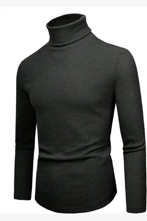 Merkloos Coltrui Heren - Basic Turtleneck Sweater - Warme Slim Fit - Maat XL