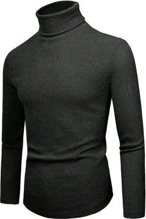 Merkloos Coltrui Heren - Basic Turtleneck Sweater - Warme Slim Fit - Maat L
