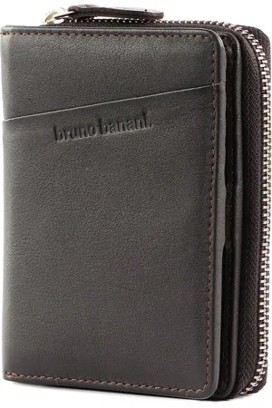 Bruno Banani Portemonnee Wallet Zip With Flap Donkerbruin