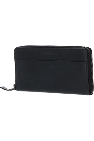 Bruno Banani Leren Portemonnee Frankfurt Zip Around Wallet Zwart