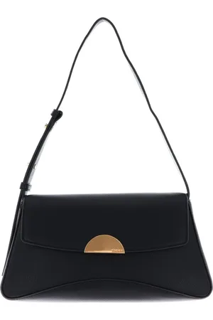 DKNY Leren Schoudertas Luna Flap Shoulder Bag Zwart