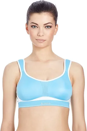 Odlo Medium Balance fit - Sportbeha - 70C - Blauw/wit
