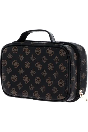 Guess Cosmetische tas Wilder Dual Travel Case Donkerbruin