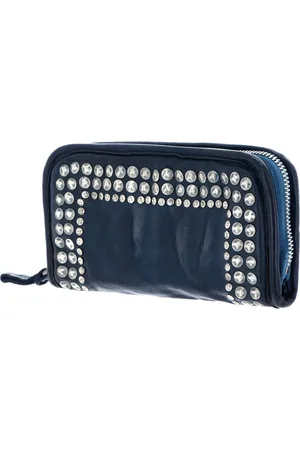 Campomaggi Leren Portemonnee Wallet Blauw