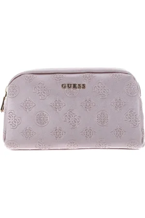 Guess Toilettas Double Zip Cosmetic Bag Oud roze