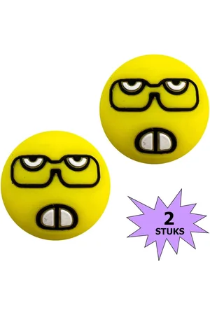 Fako Bijoux® Tennisdemper - Tennis Demper - Emoji - Nerd - 2 Stuks