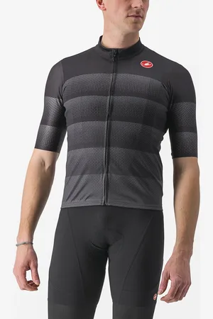 Castelli Fietsshirt Korte Mouwen Heren Zwart - LIVELLI JERSEY - XXL