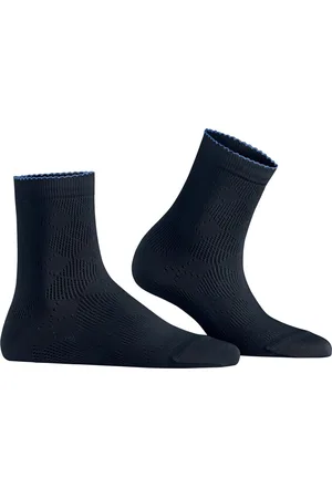 Burlington Chelsea damessokken kort - (marine)