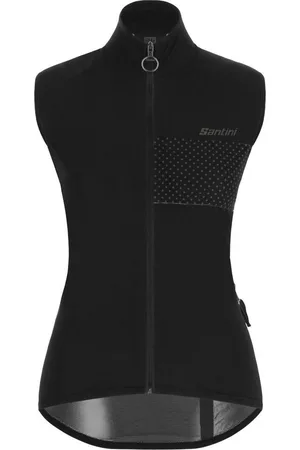 Santini Windstopper Mouwloos Waterafstotend Dames Zwart - Guard Nimbus Wind And Rain Proof Vest For Women Black - XL