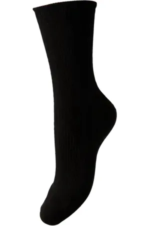 Pieces® 1-paar dames sokken - Marta - Zachte Katoenen sokken - Light Grey Melange