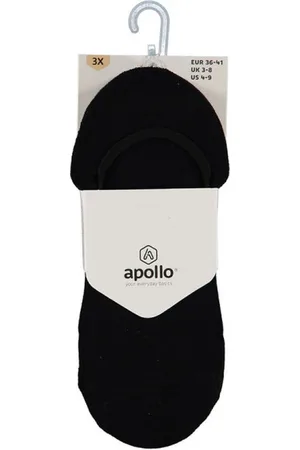 Angro Apollo Unisex No-Show Sport Sokken - Zwart - Maat 42-47