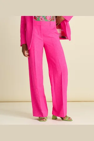 POM Amsterdam Wide Leg Pink Glow Pants Broeken - - Maat 36