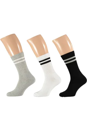 Apollo Sportsokken Fashion Heren /wit/zwart Katoen Mt 42-47