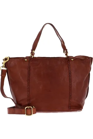 Campomaggi Leren Handtas Shopper Shopping Bag Bruine
