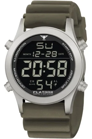 KHS .PLASD.DSGO - Polshorloge - Heren - Kwarts - PLATOON Steel Digital