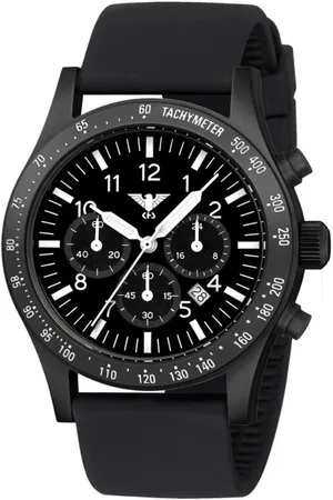 KHS .PLABSSC.SB - Polshorloge - Heren - Solar - PLATOON Black Steel Solar Chronograph