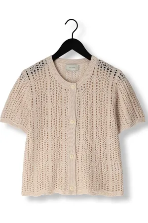 Neo Noir Ellen Crochet Knit Cardigan Tops & T-shirts Dames - Shirt - - Maat 34