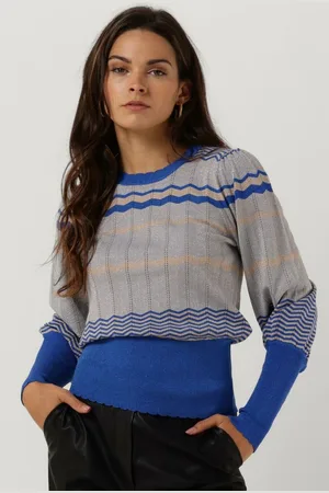 Neo Noir Dary Stripe Knit Blouse Truien & vesten Dames - Sweater - Hoodie - Vest- - Maat 34