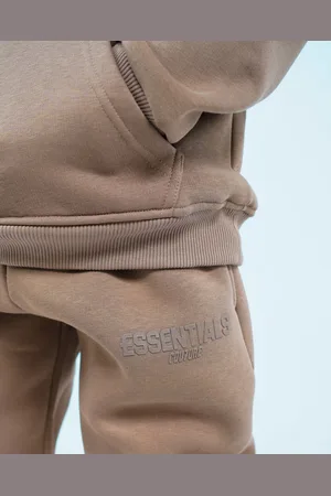 Cou7ure Essentials Junior Joggingpak - Taupe - Maat 10Y/140