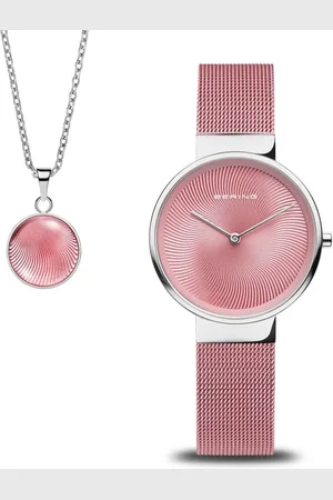 Bering 19031-989-GWP - Geschenkset Polshorloge + Halsketting - Dames - Kwarts - Classic