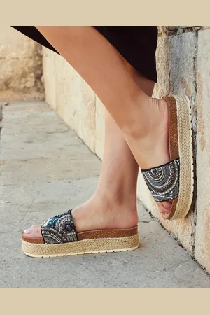 Buonarotti Dames Espadrilles, Slippers - - Imitatieleer - Maat 37