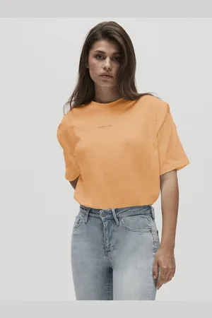 Homage T-shirt met schouderdetails en logo