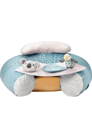 NÛBY Nuby - Animal Adventures Sit-Me-Up baby stoel - Zit- en speelstoel voor op de vloer - Afneembaar blad - Machinewasbaar - 6+ maanden
