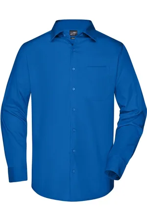 James & Nicholson James and Nicholson Heren Longsleeve Poplin Shirt