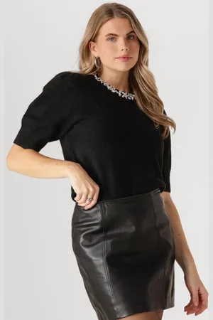 Neo Noir Maia Stone Knit Blouse Truien & vesten Dames - Sweater - Hoodie - Vest- - Maat XS