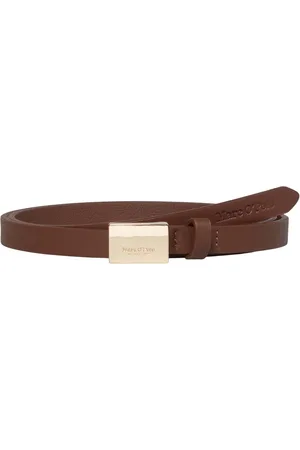 Marc O’ Polo Leren Tailleband Loris Leather Belt W70 Bruine