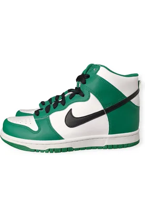 Nike Dunk High Celtics (GS) - DR0527-300 - Maat 36.5 - - wit - zwart - sneakers