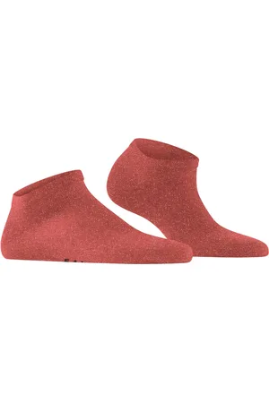 Falke Shiny dames sneakersokken - kreeftoranje (lobster)