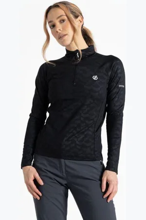 Dare 2B Dare2b Divulge Core Stretch T-shirt Met Lange Mouwen Zwart 16 Vrouw