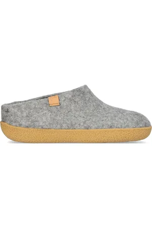 Tofvel Slipa Maha Wolvilt Instap Pantoffels Marbled Light Grey - Maat 41