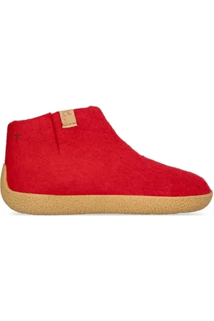 Tofvel Rabara Maha Wolvilt Pantoffels Red - Maat 45