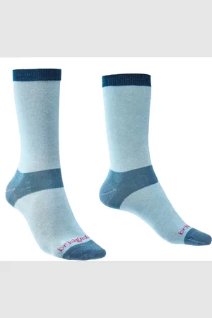 Bridgedale Dames Wandelsokken Liner Coolmax 2-pack Lichtblauw