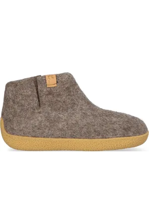 Tofvel Rabara Maha Wolvilt Pantoffels Marbled Brown - Maat 36