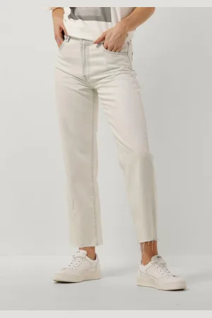 7 for all Mankind Logan Stovepipe Icy Bay With Raw Cut Jeans Dames - Broek - - Maat 26