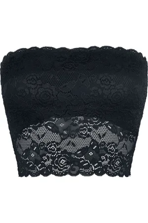 EMP Zwarte kanten bustier Vrouwen - 4XL