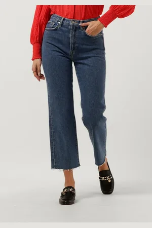 7 for all Mankind Logan Stovepipe Blaze With Raw Cut Hem Jeans Dames - Broek - - Maat 26