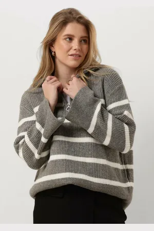 Neo Noir Nevena Stripe Knit Blouse Truien & vesten Dames - Sweater - Hoodie - Vest- - Maat 38