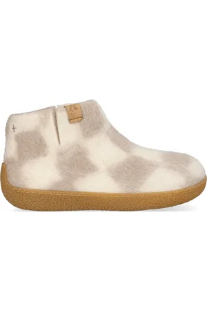 Tofvel Rabara Maha Wolvilt Pantoffels White/Diamond - Maat 38