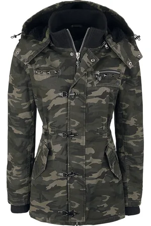 Rock Rebel Winterjas met klinknagels Vrouwen - XL