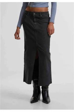 Urban classics High Slit Denim Lange rok - Taille, 30 inch