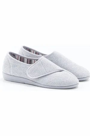 Damart Pantoffels van wafeltricot met kittenband - Vrouwen - - 36